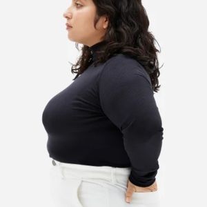 Everlane black turtleneck. Classy. Stretchy. High-quality.